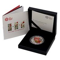 2018 Remembrance Day £5 Silver Proof Boxed Thumbnail