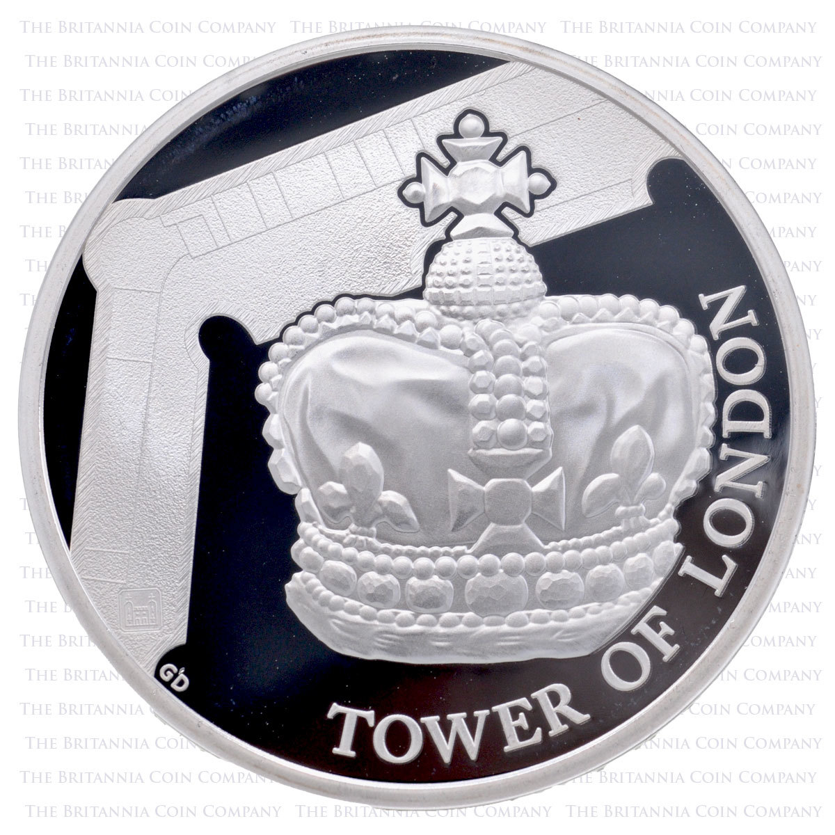 2019 Tower of London Collection The Crown Jewels £5 Silver Proof Reverse