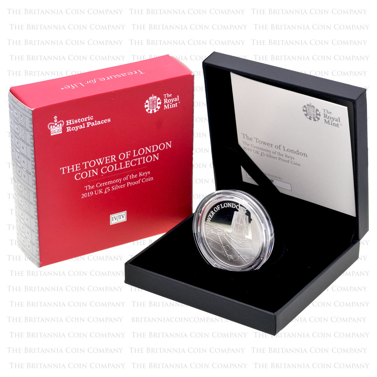 2019 Tower of London The Ceremony of the Keys £5 Silver Proof Boxed