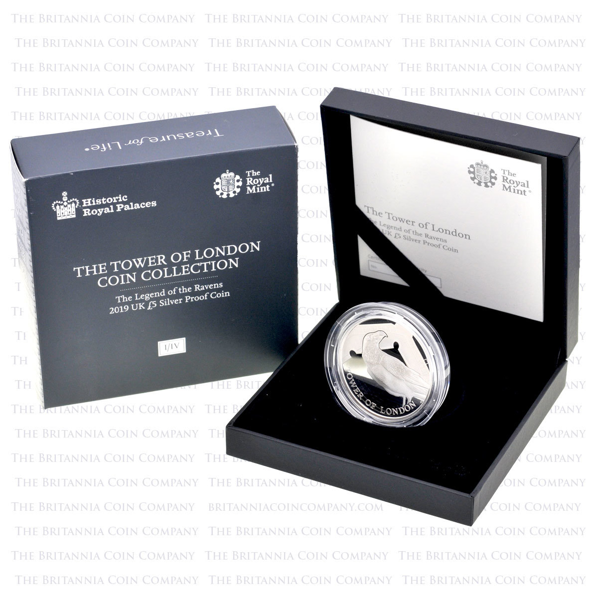 2019 Tower of London The Legend of the Ravens £5 Silver Proof Boxed