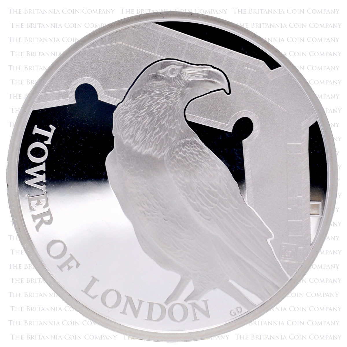 2019 Tower of London The Legend of the Ravens £5 Silver Proof Reverse