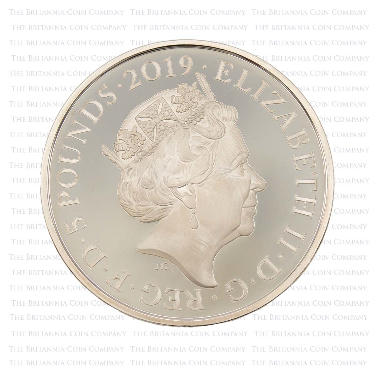 2019 Queen Victoria 200th Anniversary £5 Silver Proof Obverse