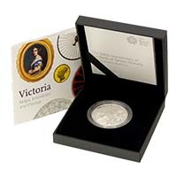 2019 Queen Victoria 200th Anniversary £5 Silver Proof Boxed Thumbnail