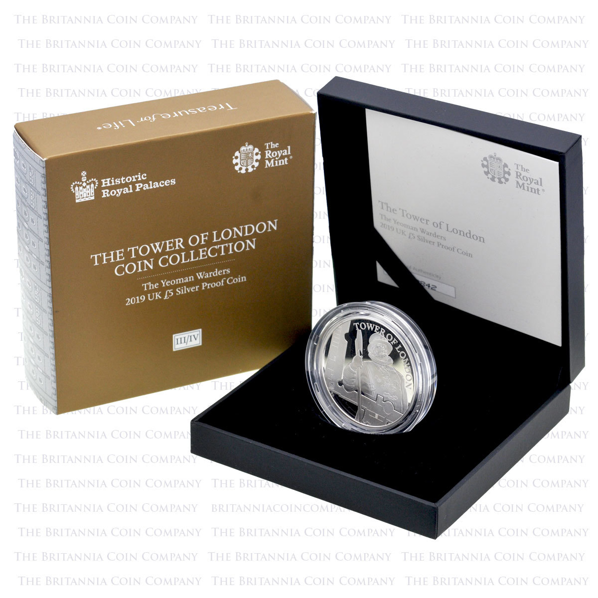 2019 Tower of London The Yeoman Warders £5 Silver Proof Boxed