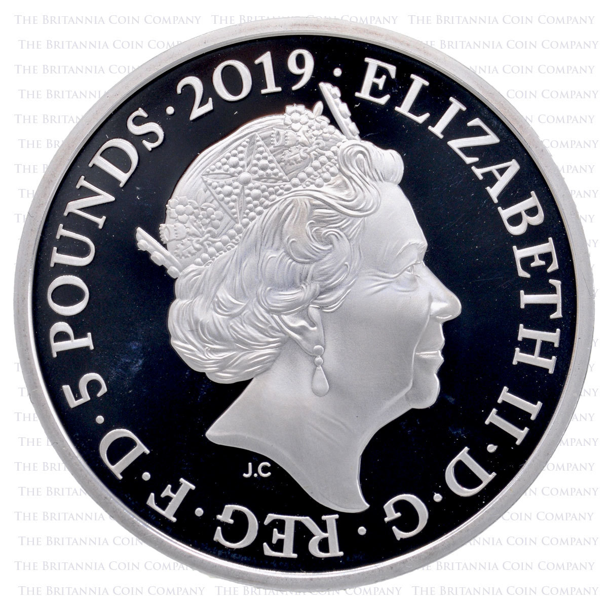 2019 Tower of London The Yeoman Warders £5 Silver Proof Obverse