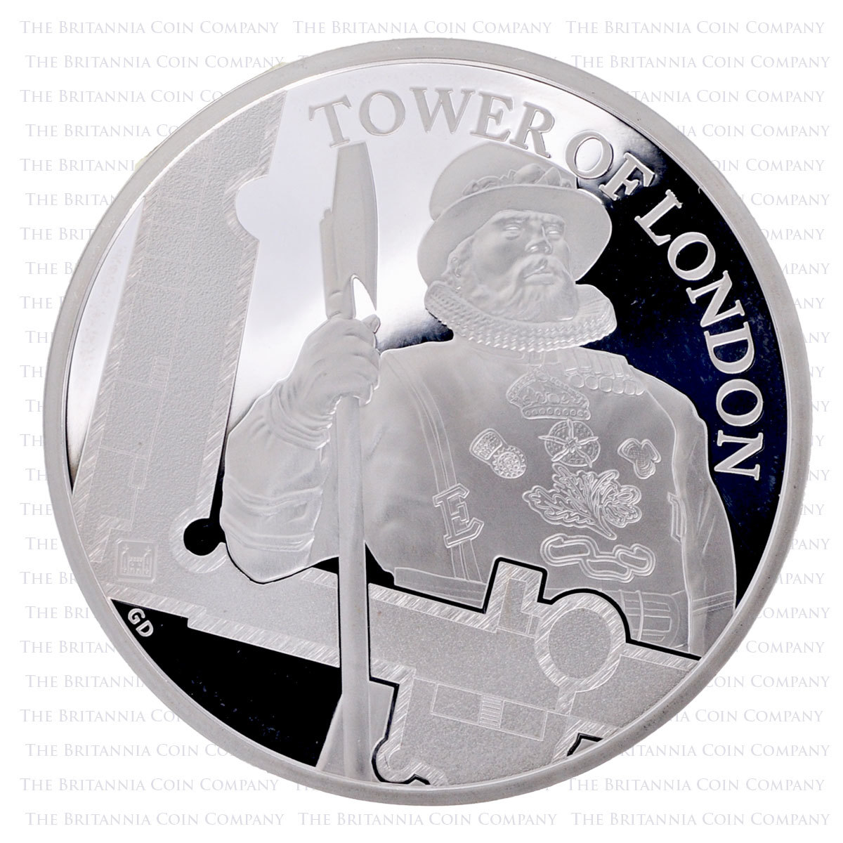 2019 Tower of London The Yeoman Warders £5 Silver Proof Reverse