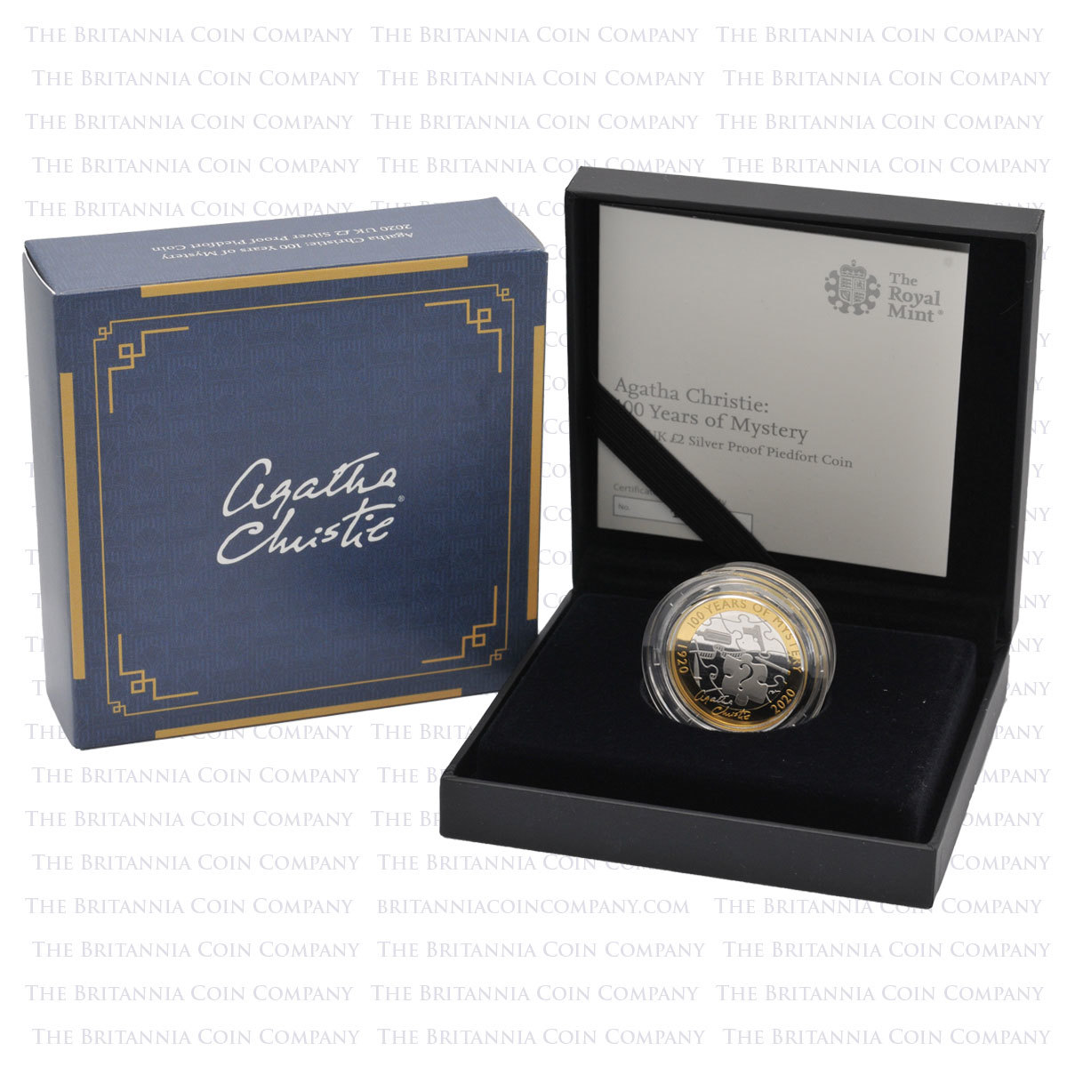 2020 Agatha Christie 100 Years of Mystery £2 Silver Proof Boxed