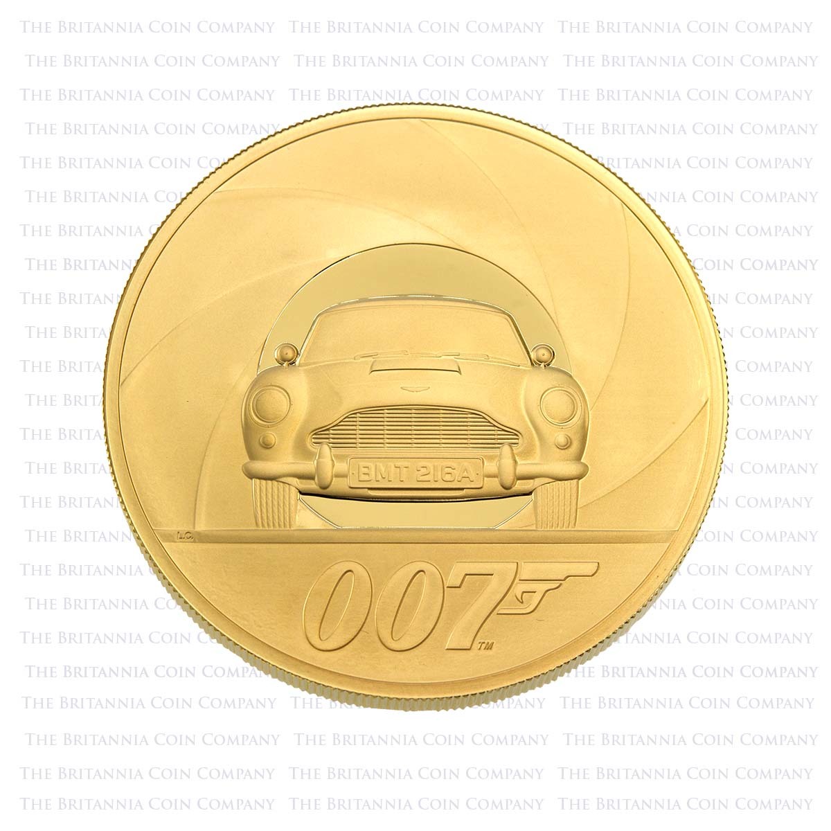 2020 James Bond 007 Special Issue 5 Ounce Gold Proof Reverse