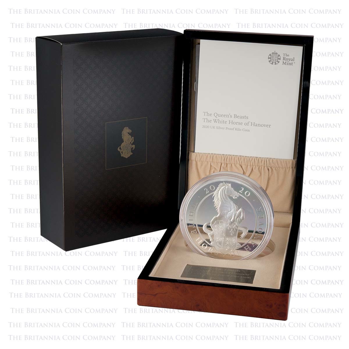 2020 Queen’s Beasts White Horse of Hanover 1 Kilo Silver Proof Boxed