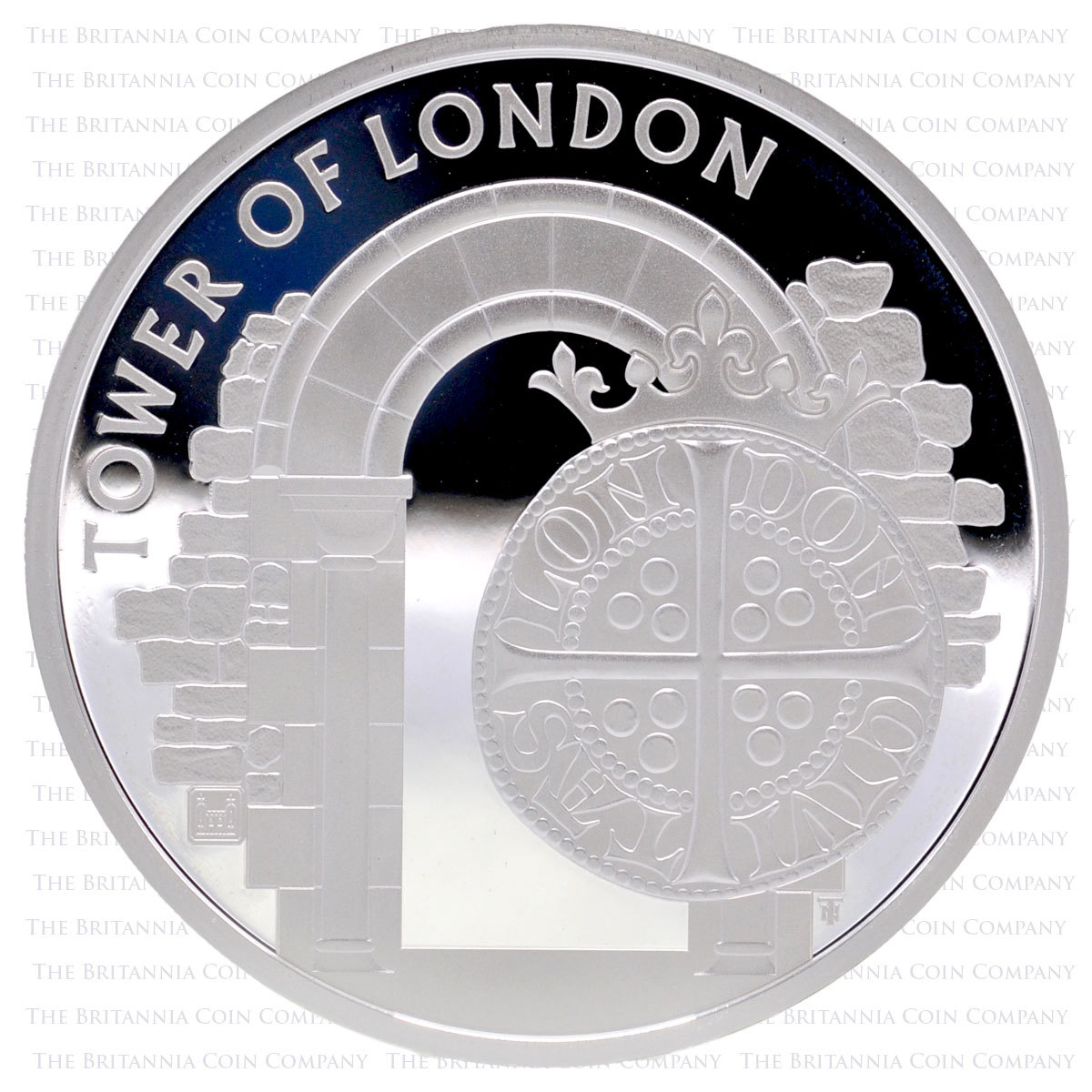 2020 Tower of London The Royal Mint £5 Silver Proof Reverse