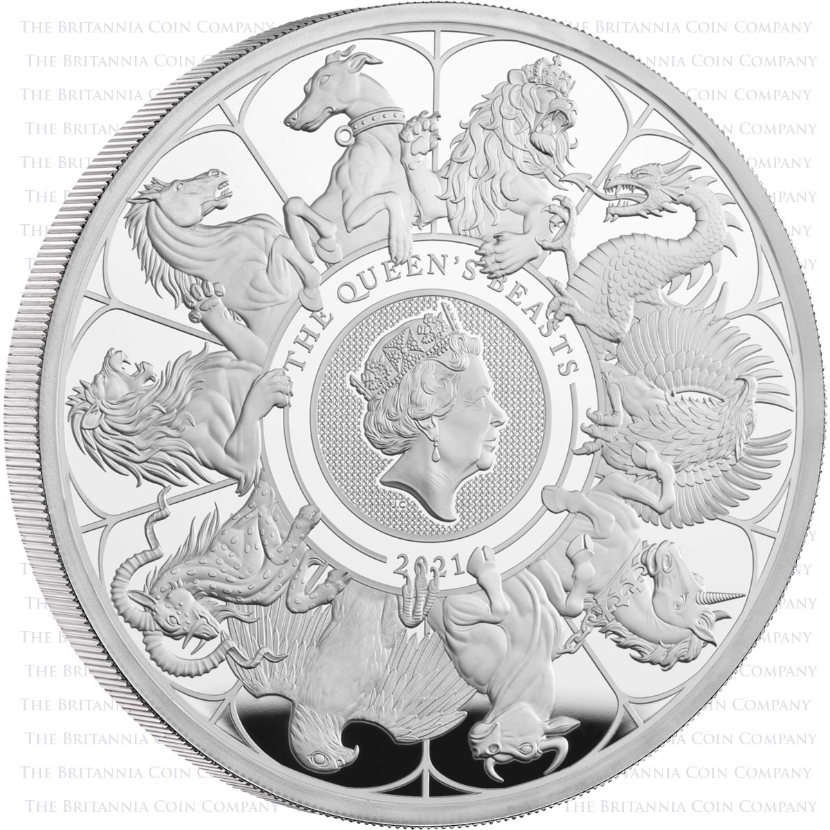 2021 Queen's Beasts Completer Silver Two Ounce [UK21QBS2]