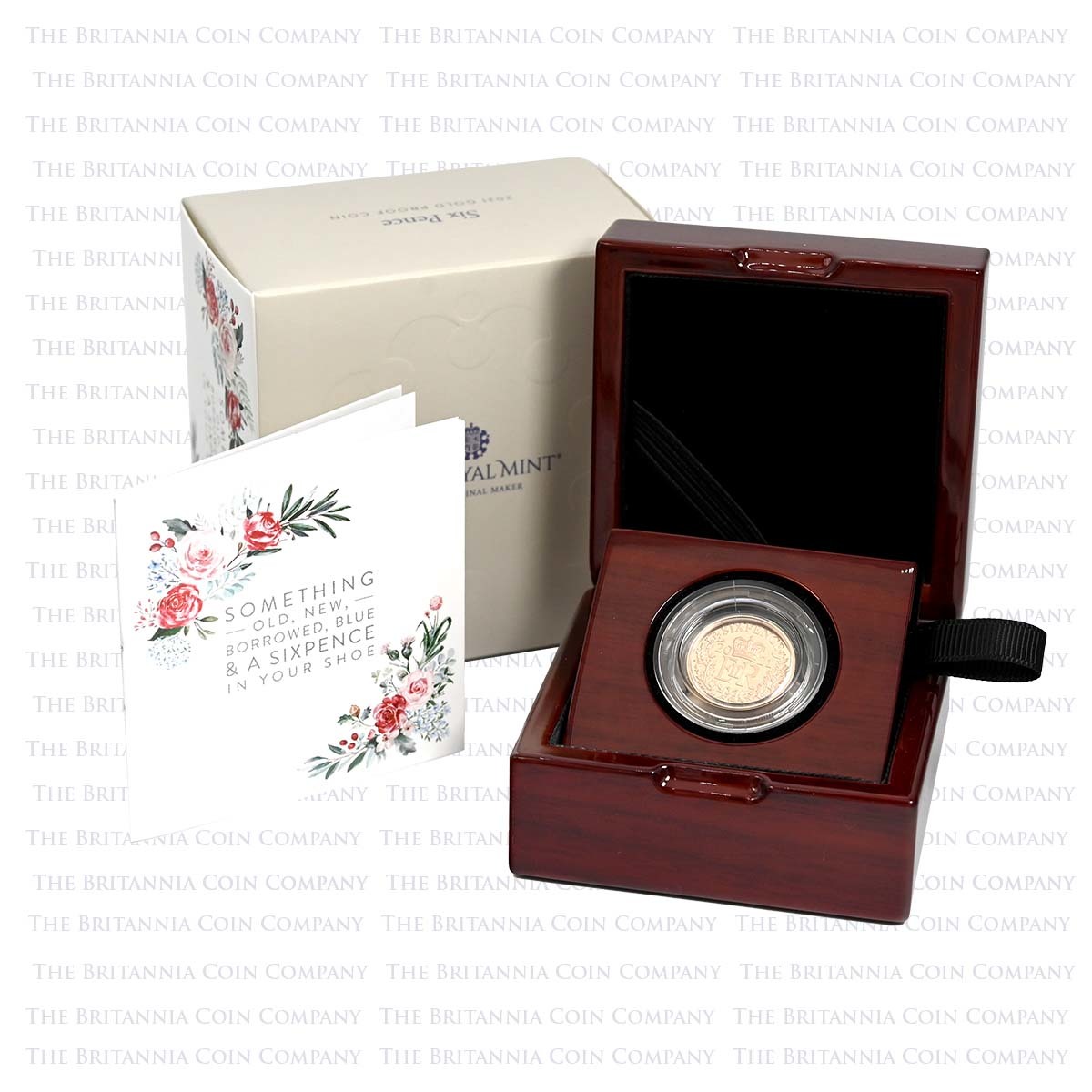 2021 Rose Gold Proof Sixpence Wedding Present Boxed
