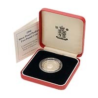 1994 Bank of England Tercentenary £2 Piedfort Silver Proof Boxed Thumbnail