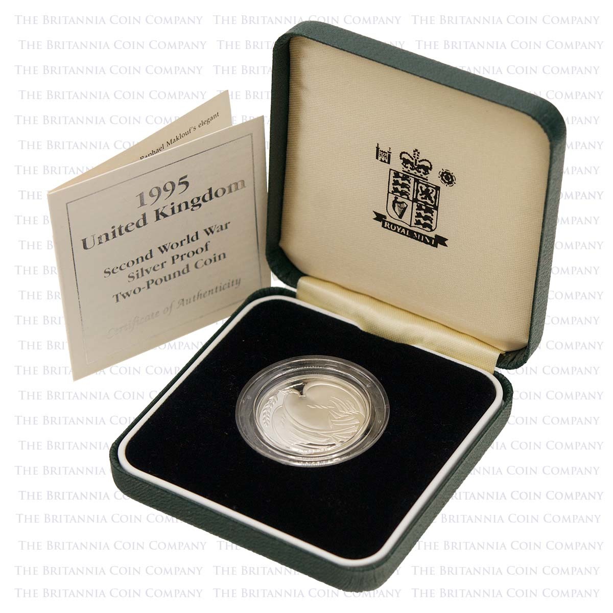 1995 End of the Second World War £2 Silver Proof Boxed