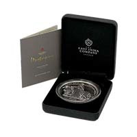 2021 St Helena Una and the Lion 5 Ounce Silver Proof Boxed Thumbnail