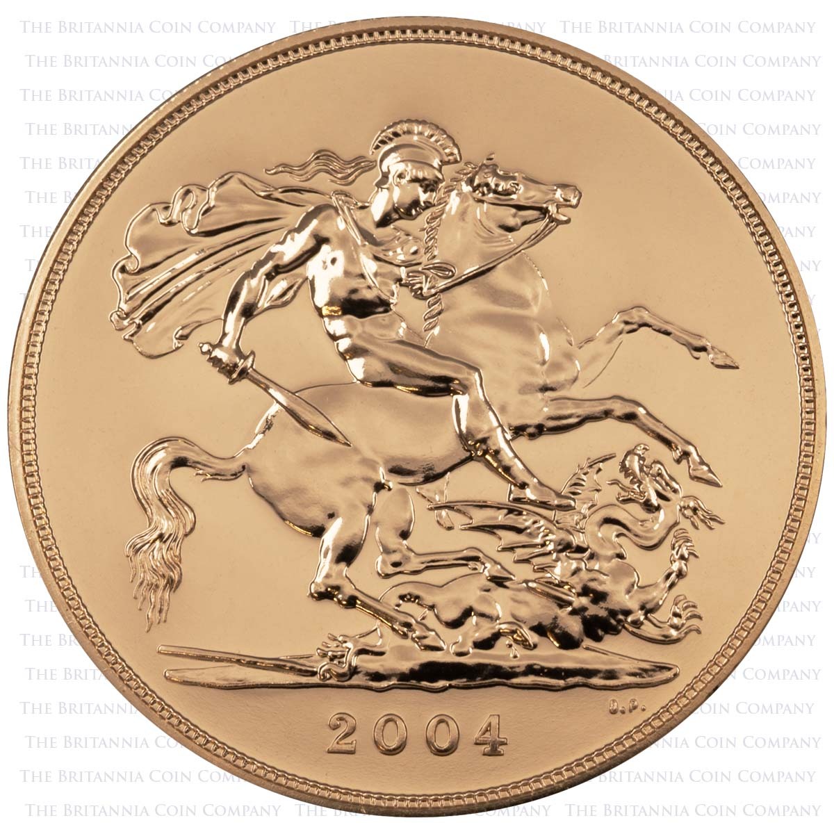 A04 2004 Five Sovereign Gold Brilliant Uncirculated Coin Reverse