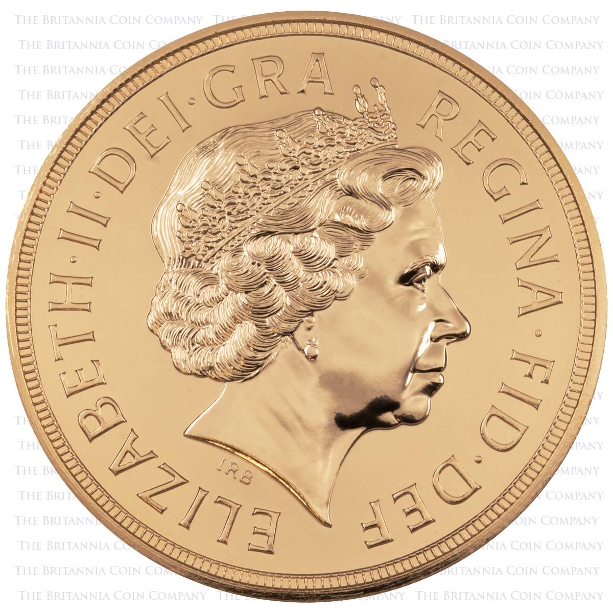 A04 2004 Five Sovereign Gold Brilliant Uncirculated Coin Obverse