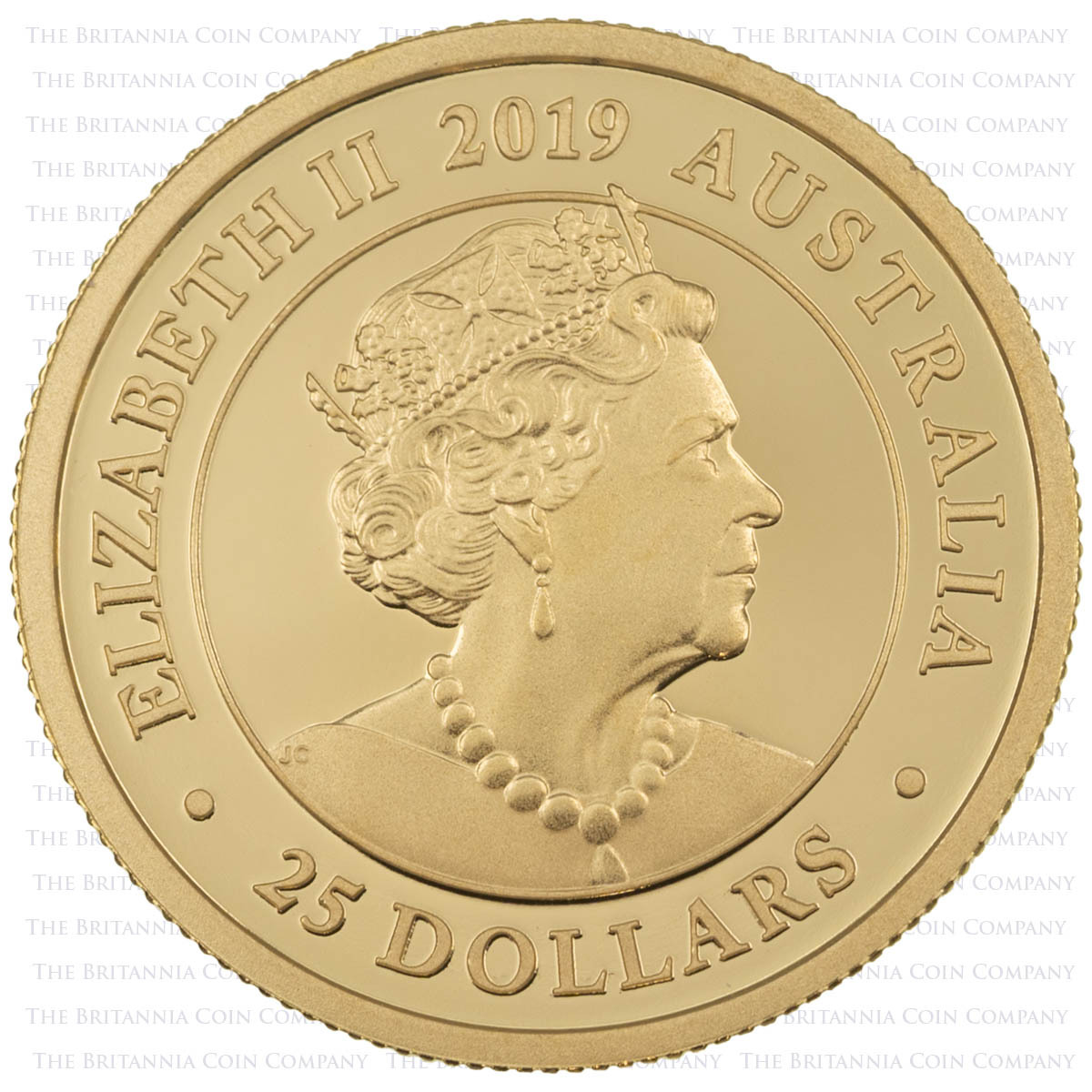 2019 Australian Sovereign Gold Proof Perth Mint Coin Obverse