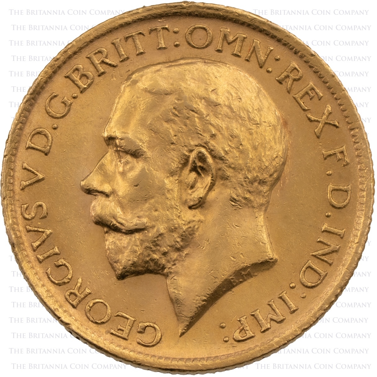 1921 George V Gold Sovereign Sydney Mint PCGS Graded MS63 Obverse