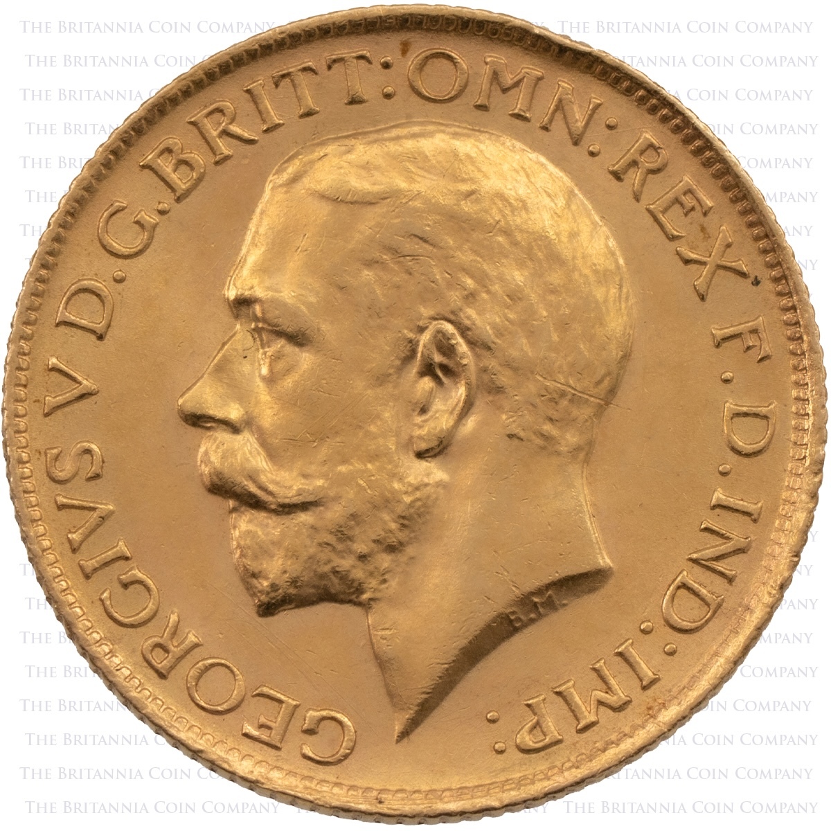 1924 George V Gold Sovereign Sydney Mint PCGS Graded MS63 Obverse