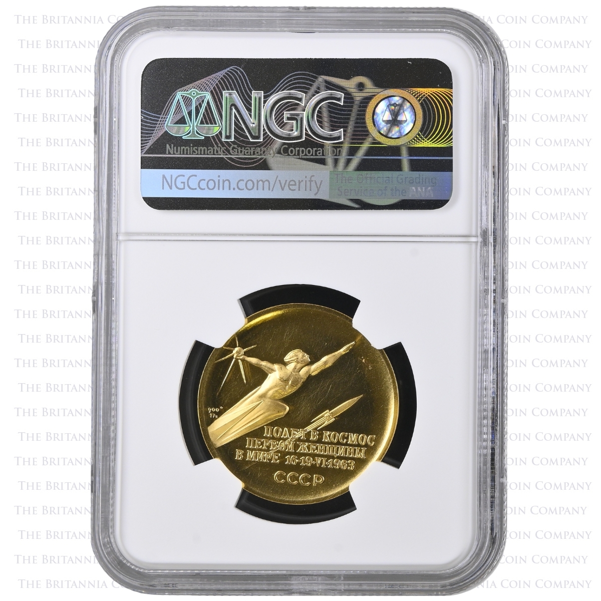 Valentina Tereshkova 1964 USSR Gold Medal | NGC
