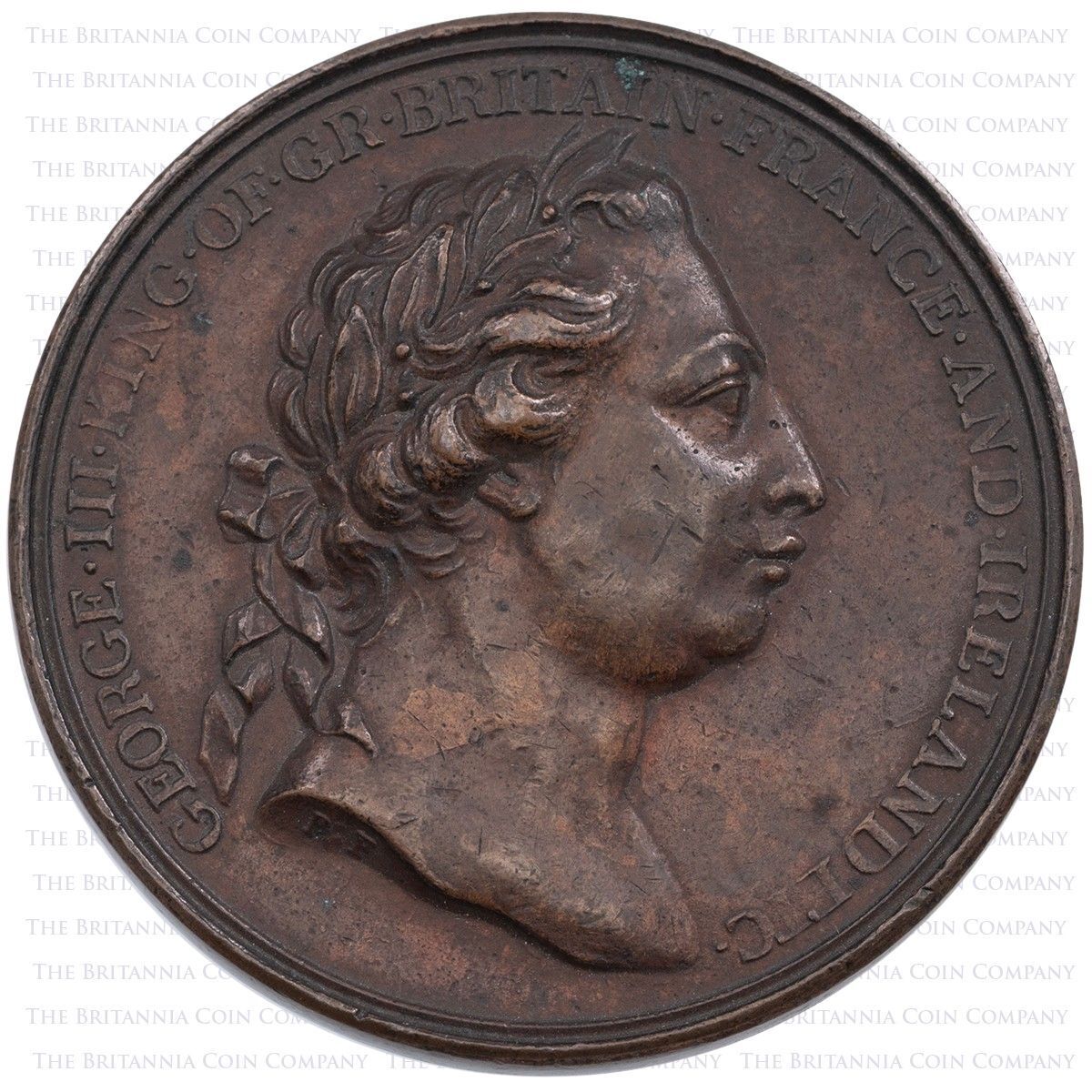 1772 Resolution And Adventure Copper Medal Obverse
