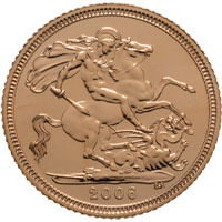 2006 Elizabeth II Gold Bullion Half Sovereign Thumbnail