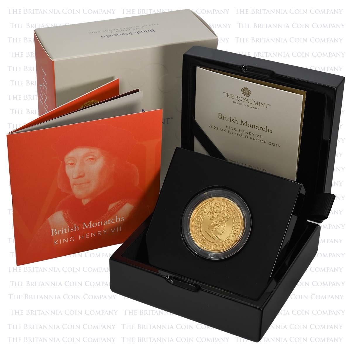 UK22H7G1O 022 British Monarchs Henry VII 1oz Gold Proof Boxed