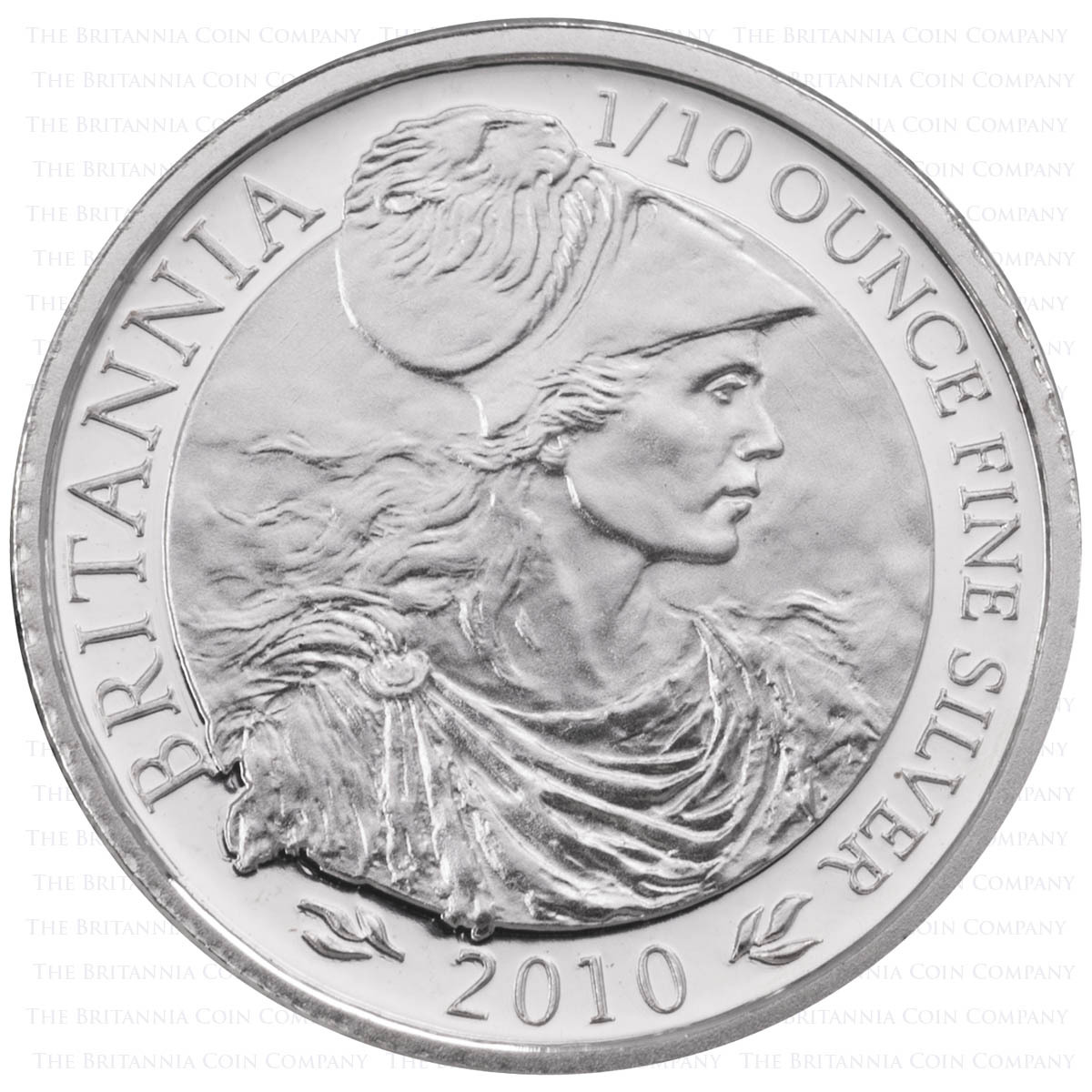 BR10ST 2010 Britannia Tenth Ounce Silver Proof Coin Reverse