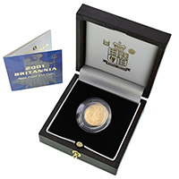 2001 Britannia Tenth Ounce Gold Proof Coin Thumbnail