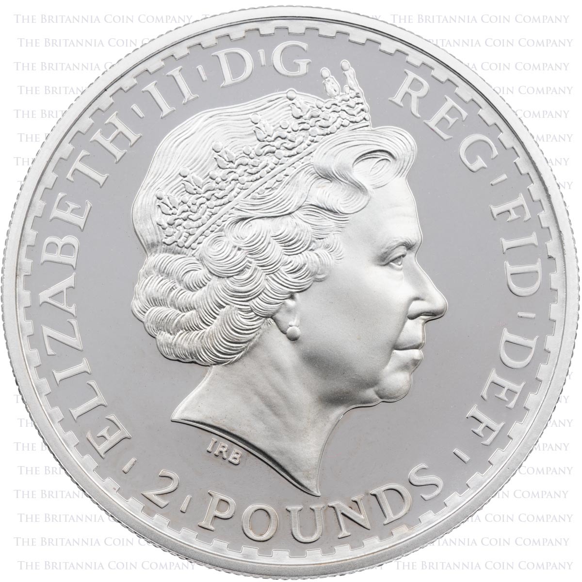 BR01SO 2001 Britannia One Ounce Silver Proof Coin Obverse
