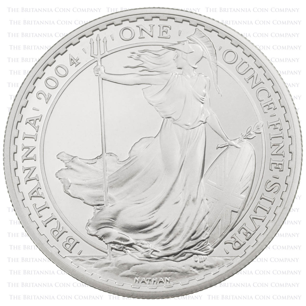 BR04SO 2004 Britannia One Ounce Silver Proof Coin Reverse