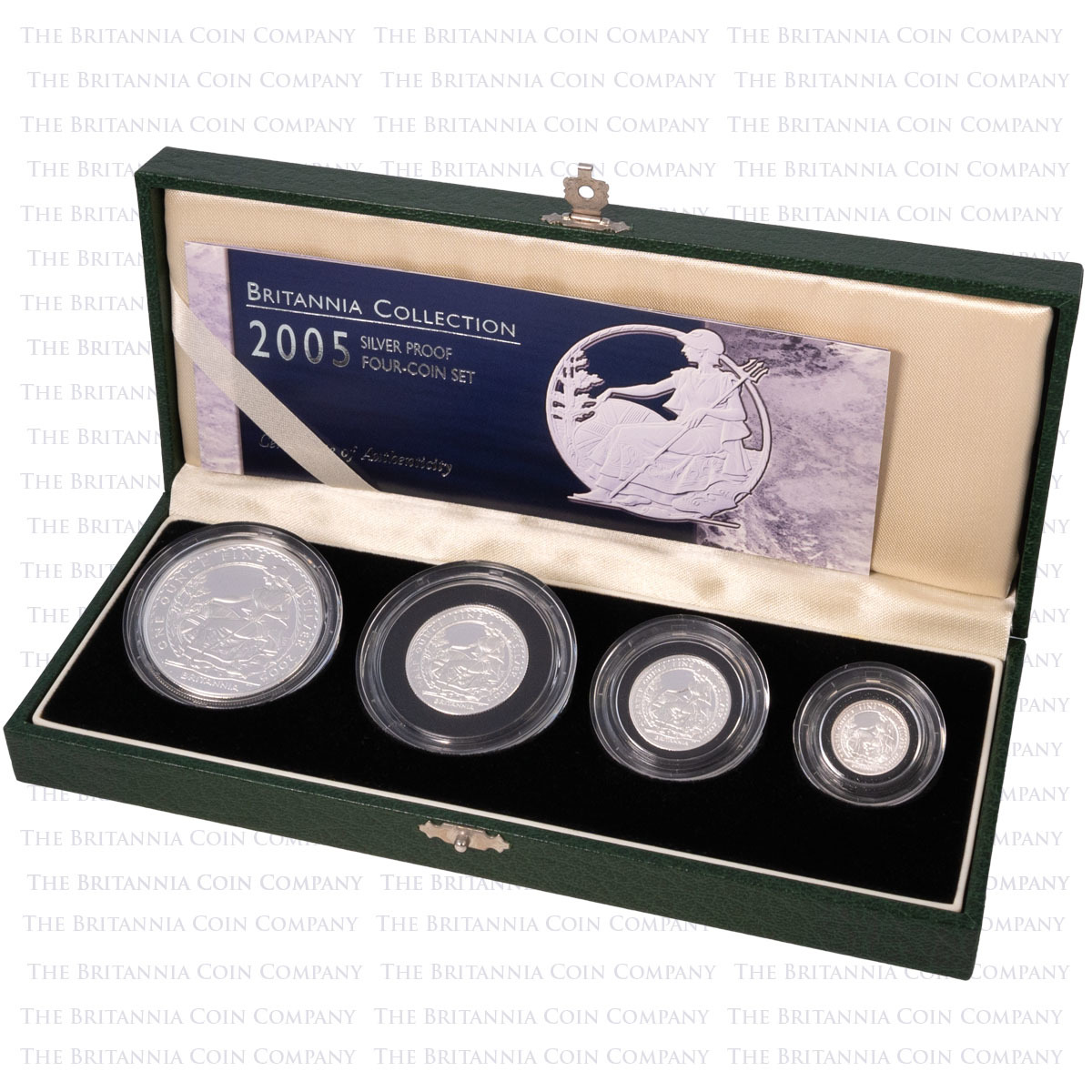 2005 Britannia Four Coin Silver Proof Set Boxed
