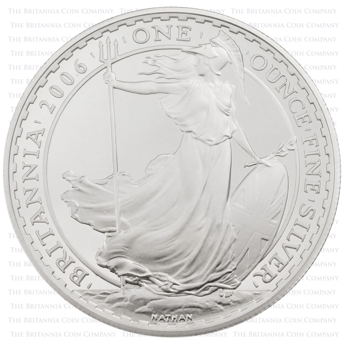 BR06SO 2006 Britannia One Ounce Silver Proof Coin Reverse