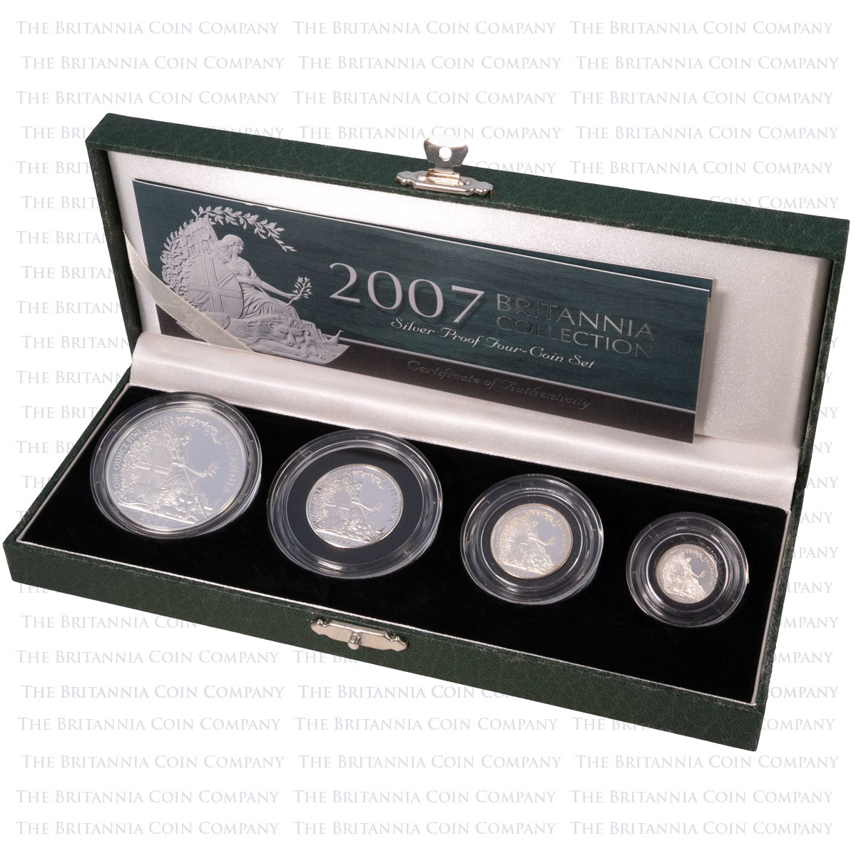 2007 Britannia Four Coin Silver Proof Set Boxed