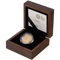 BR08QG 2008 Britannia Quarter Ounce Gold Proof Coin Thumbnail