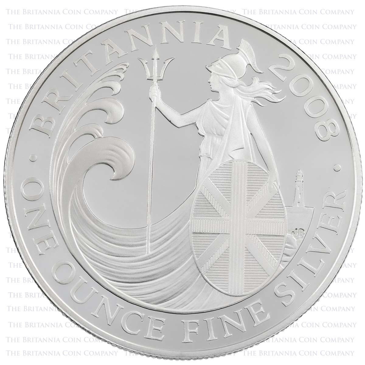 2008 Britannia Four Coin Silver Proof Set 1oz Reverse