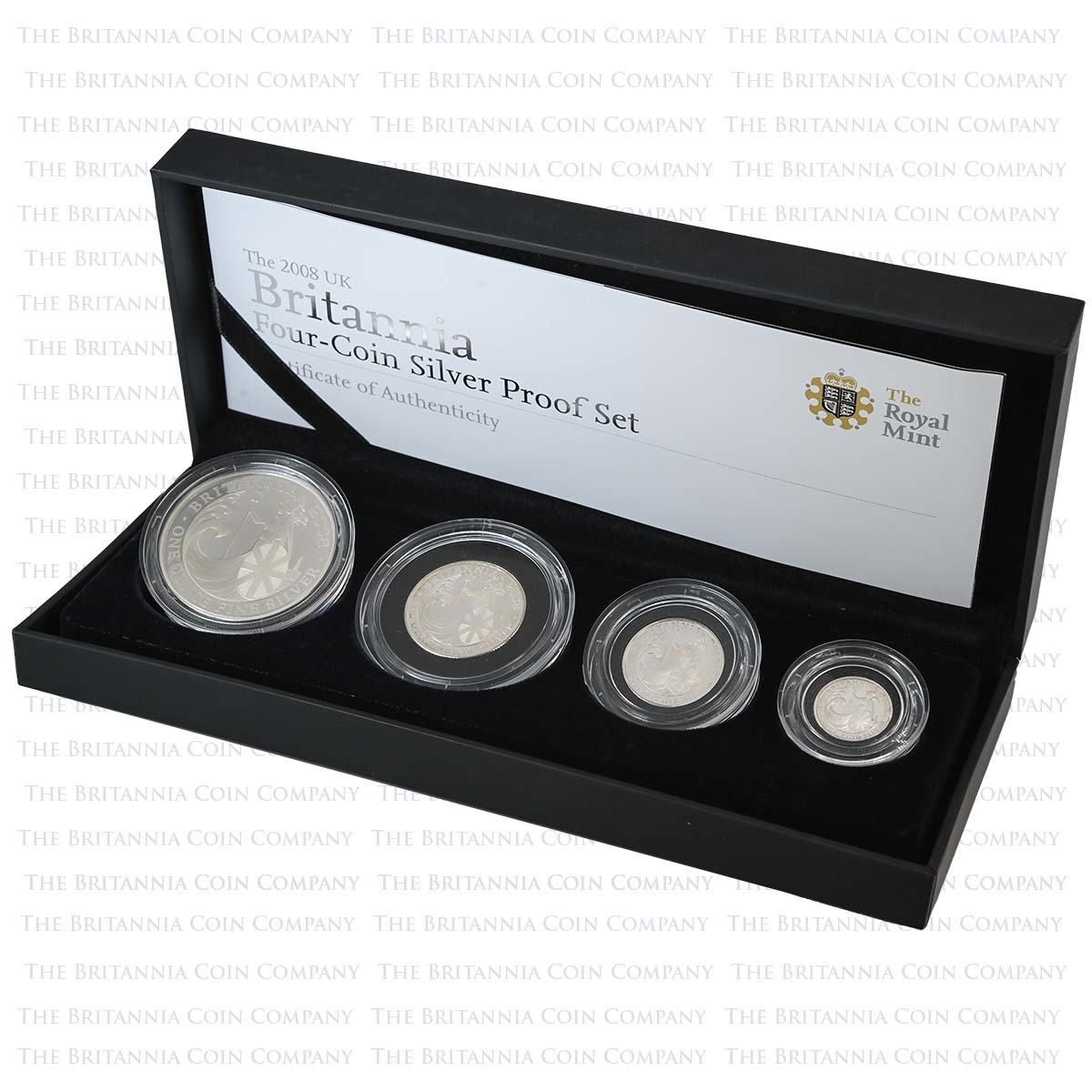 2008 Britannia Four Coin Silver Proof Set Boxed
