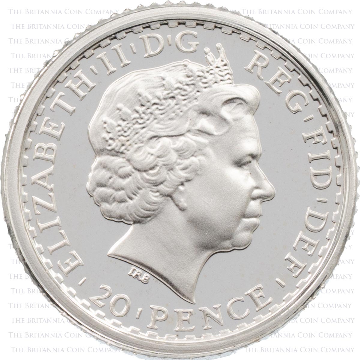 BR08ST 2008 Britannia Tenth Ounce Silver Proof Coin Obverse