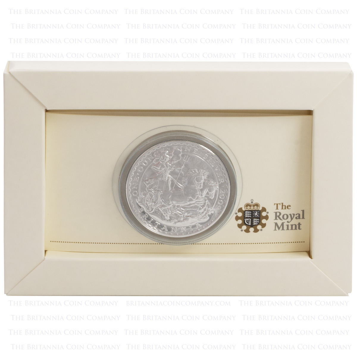 BR09AGN 2009 Britannia One Ounce Silver Bullion Carded Coin Packaging