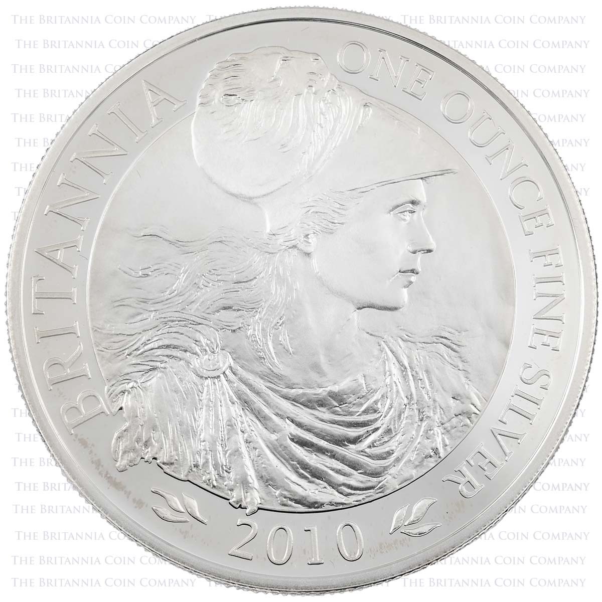 2010 Britannia Four Coin Silver Proof Set 1oz Reverse