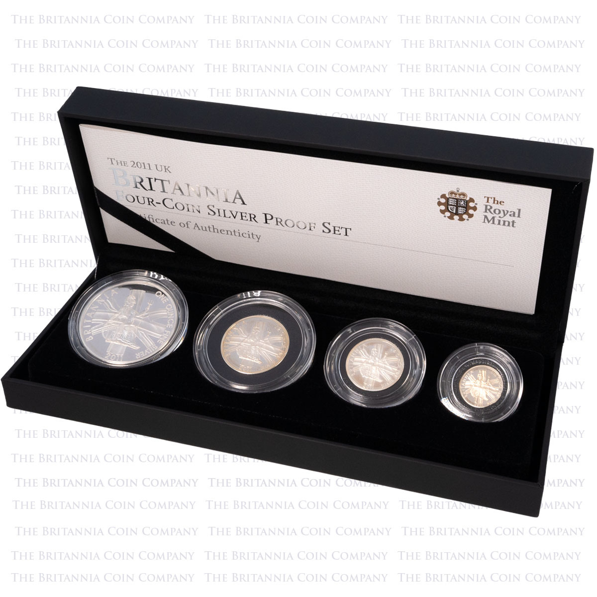 2011 Britannia Four Coin Silver Proof Set Boxed