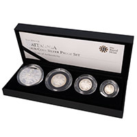 2011 Britannia Four Coin Silver Proof Set Thumbnail