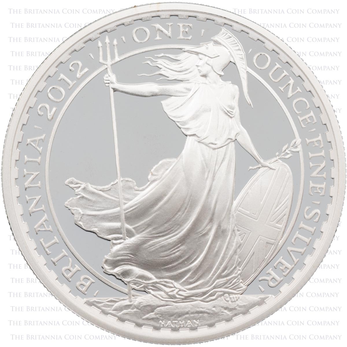 2012 Britannia One Ounce Silver Proof Coin Reverse
