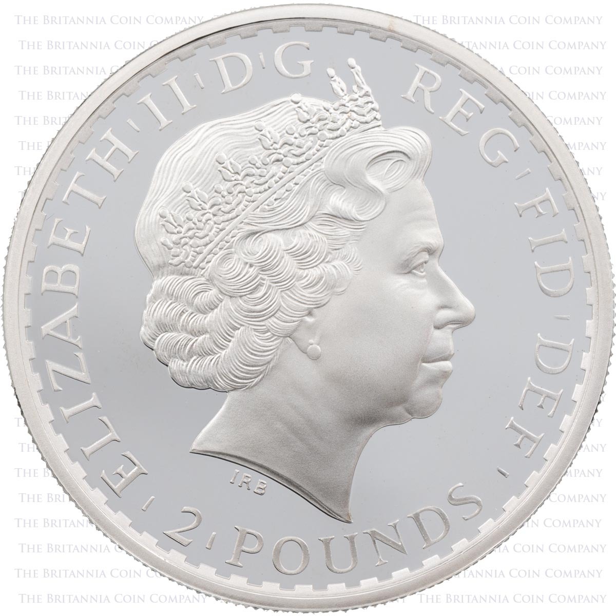 2012 Britannia One Ounce Silver Proof Coin Obverse