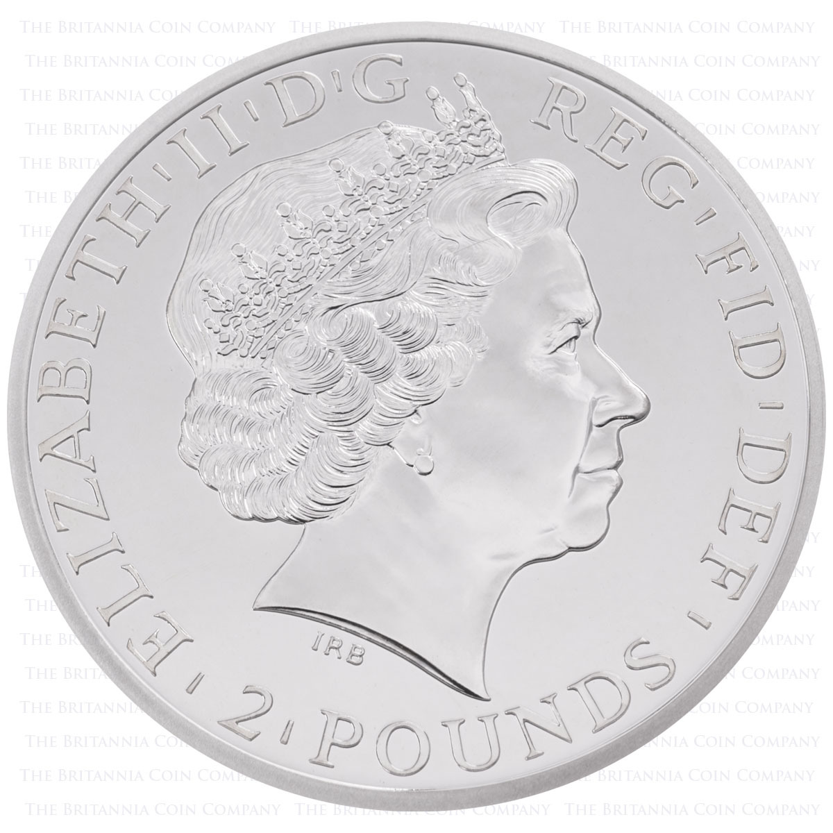 BR13AGN 2013 Britannia One Ounce Silver Brilliant Uncirculated Coin Obverse