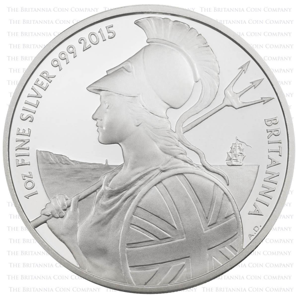 BR15SO 2015 Britannia One Ounce Silver Proof Coin Reverse