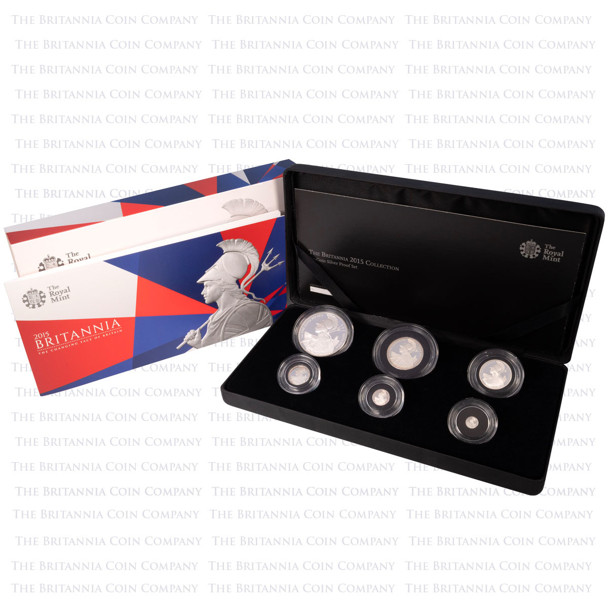 2015 Britannia Six Coin Silver Proof Set Boxed