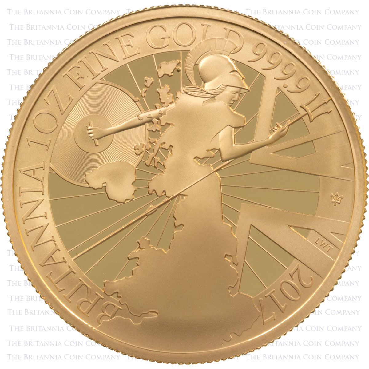 BR17GSET 2017 Gold Proof Six Coin Britannia Set 1oz Reverse