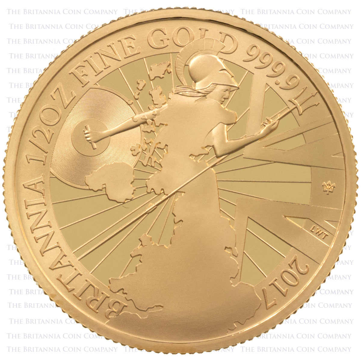 BR17GSET 2017 Gold Proof Six Coin Britannia Set 1/2oz Reverse